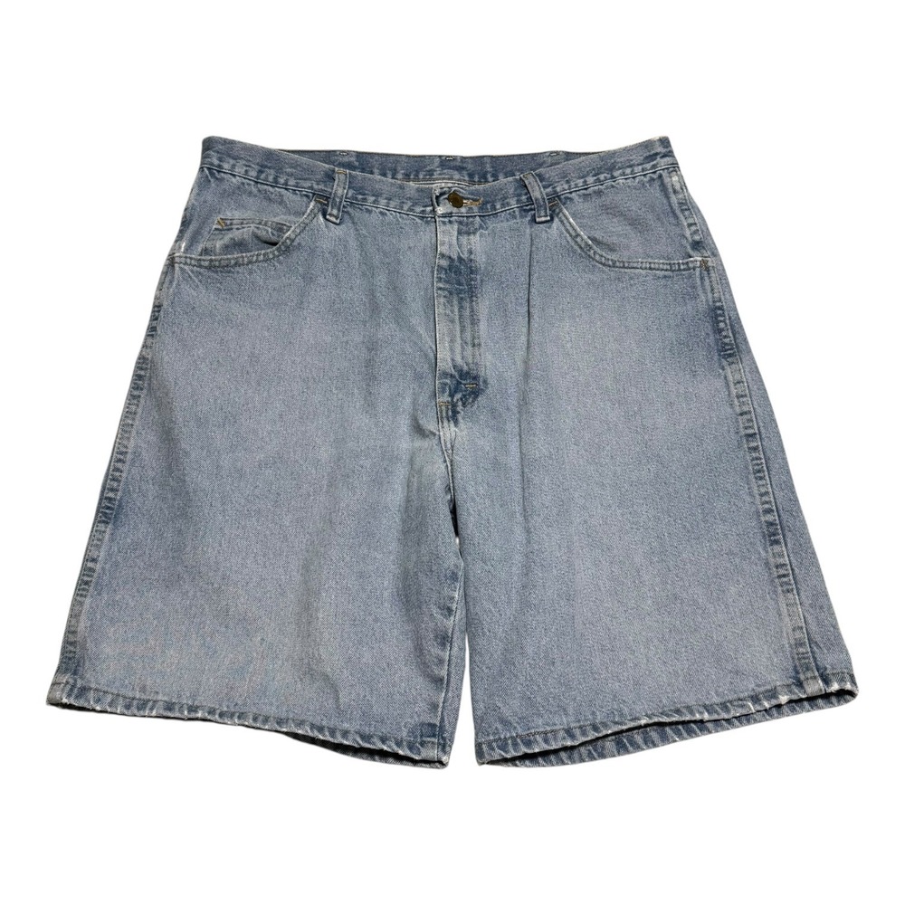Wrangler 6CF6WRL 100% Cotton Light Wash Jean Shortsβ Men's 38 (Fits 36)